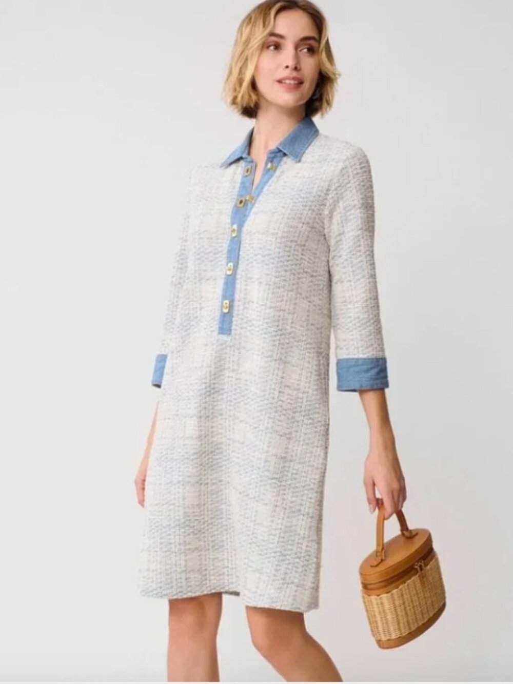 J.McLaughlin Bryony dress in Plaid Jacquard Size XS